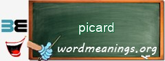 WordMeaning blackboard for picard